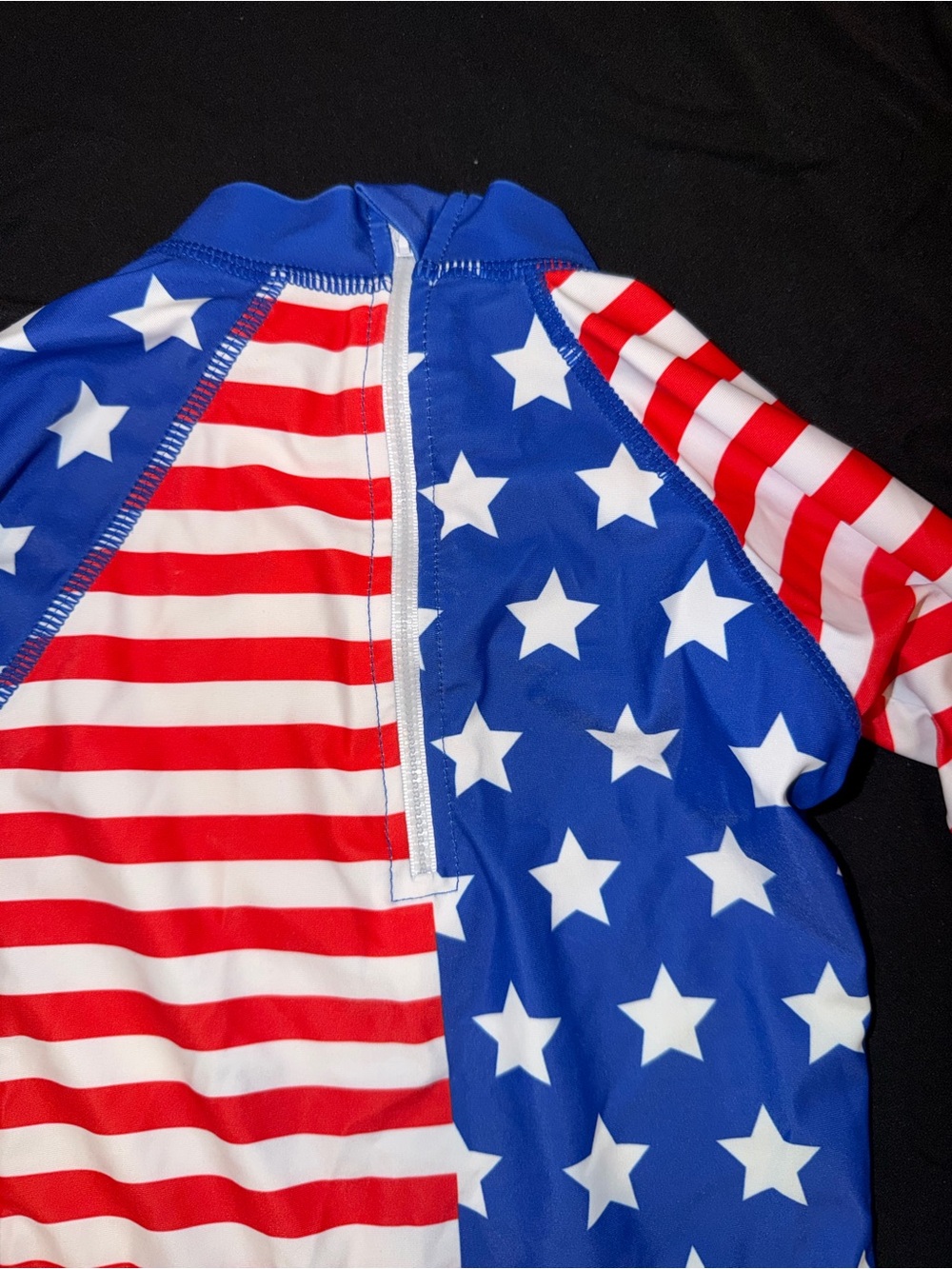 Stars & Stripes Kids Rash Guard One-Piece - Picture 2 of 2